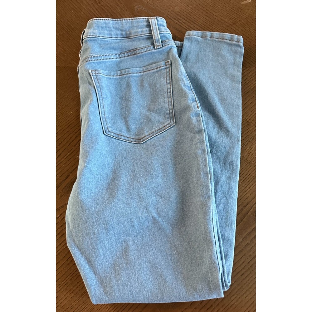 No Boundaries Juniors High Rise Skinny Denim Jeans Size 15 Light Wash Y2K